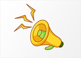 扬声器 呼喊 卡通 夸张 喇叭