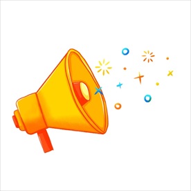 扬声器 呼喊 卡通 夸张 喇叭