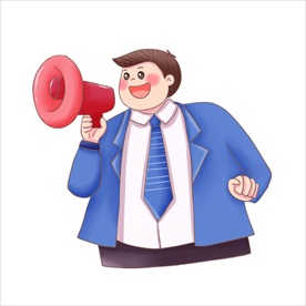 扬声器 呼喊 卡通 夸张 喇叭