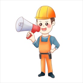 扬声器 呼喊 卡通 夸张 喇叭