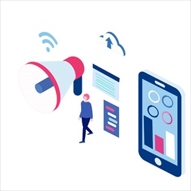 扬声器 呼喊 卡通 夸张 喇叭