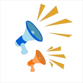 扬声器 呼喊 卡通 夸张 喇叭