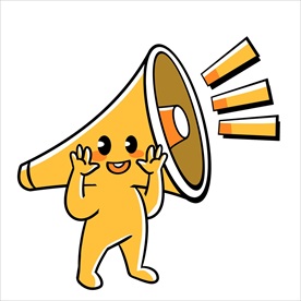 扬声器 呼喊 卡通 夸张 喇叭