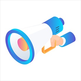 扬声器 呼喊 卡通 夸张 喇叭