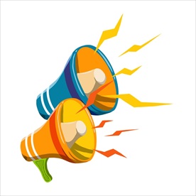 扬声器 呼喊 卡通 夸张 喇叭