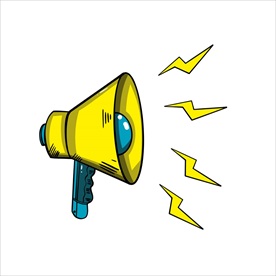 扬声器 呼喊 卡通 夸张 喇叭