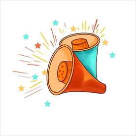 扬声器 呼喊 卡通 夸张 喇叭