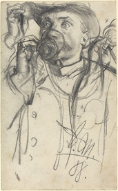 复古人物形象绘画