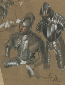 复古人物形象绘画