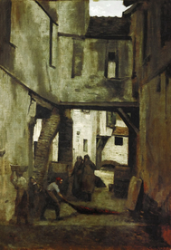 复古写实风景油画