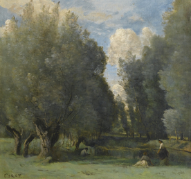 复古写实风景油画