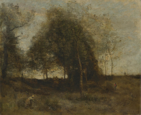 复古写实风景油画