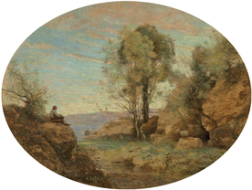 复古写实风景油画