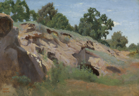 复古写实风景油画