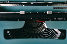 打字机特写图片