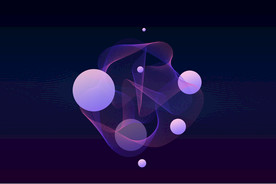 波纹科技感背景