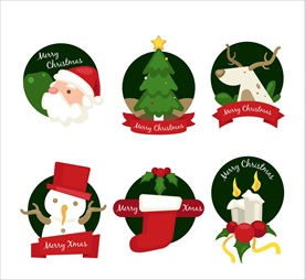圣诞快乐标签