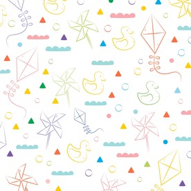 六一国际儿童节元素简笔画装饰