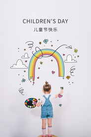 白色简约61六一儿童节企业宣传