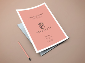 单张宣传样张样机模板