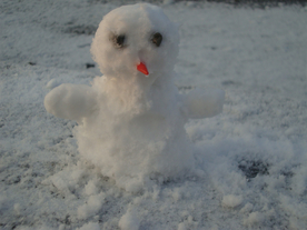 雪人冬日图片