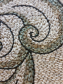 石子路鹅卵石路图片