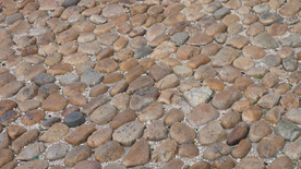 石子路鹅卵石路图片