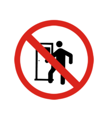 禁止靠近图标道路交通安全标