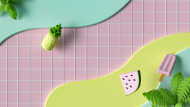 几何场景 背景 电商 主图