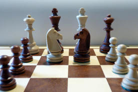 国际象棋博弈图片