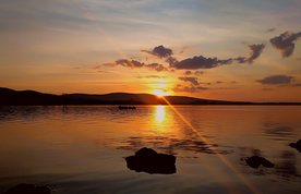 日落夕阳唯美图片