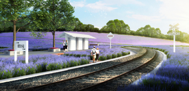 中国青岛藏马山效果实景图