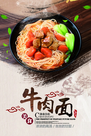 牛肉面宣传海报