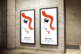 墙体海报样机，海报实物效果图