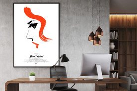 办公室海报样机，海报实物效果图