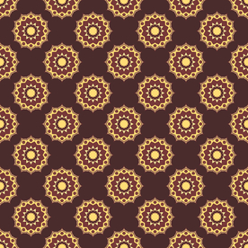 无缝花纹 曼陀罗