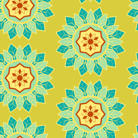 无缝花纹 曼陀罗