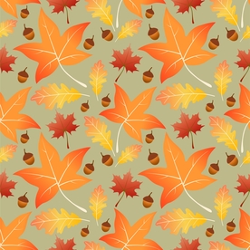 无缝花纹 枫叶