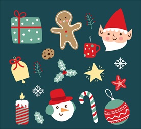 圣诞节元素矢量素材
