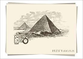 吉萨大金字塔手绘稿