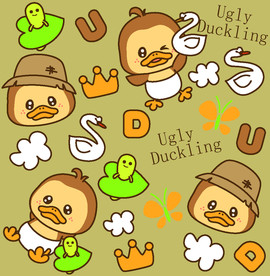卡通鸭子