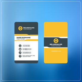 炫彩名片 蓝色名片 简洁名片