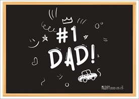 儿童粉笔画 父亲节快乐