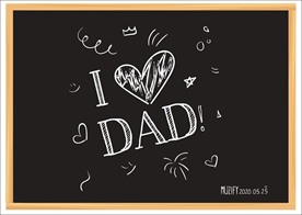儿童粉笔画 父亲节快乐