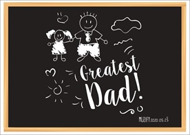 儿童粉笔画 父亲节快乐