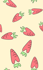 手绘卡通胡萝卜