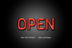 字体样式 黑底红字流光对比效果