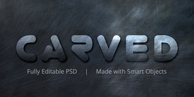 字体样式 金属纹理效果