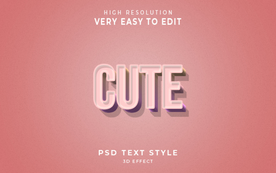 字体样式 卡通可爱效果