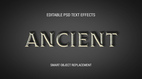 字体样式 复古浮雕效果